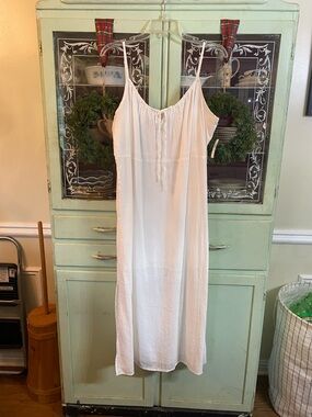 Old Navy White Spaghetti Strap Dress with Front Tie
